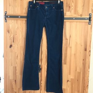 AG bootcut corduroys - blue